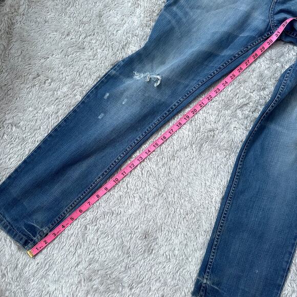 Roberto Cavalli Devils Large Vintage Y2k Jeans Slouchy Loose Straight Leg Denim - Picture 5 of 9